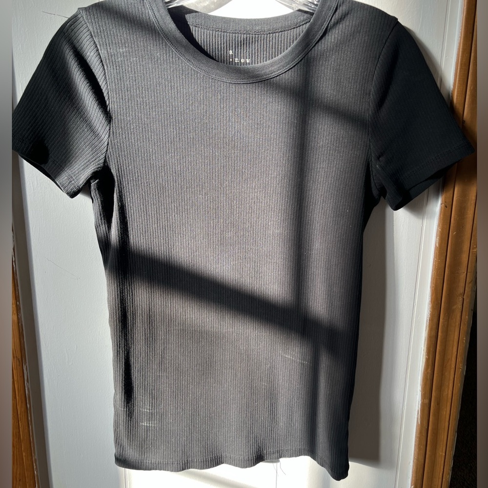 Simple Womens Black Tee
